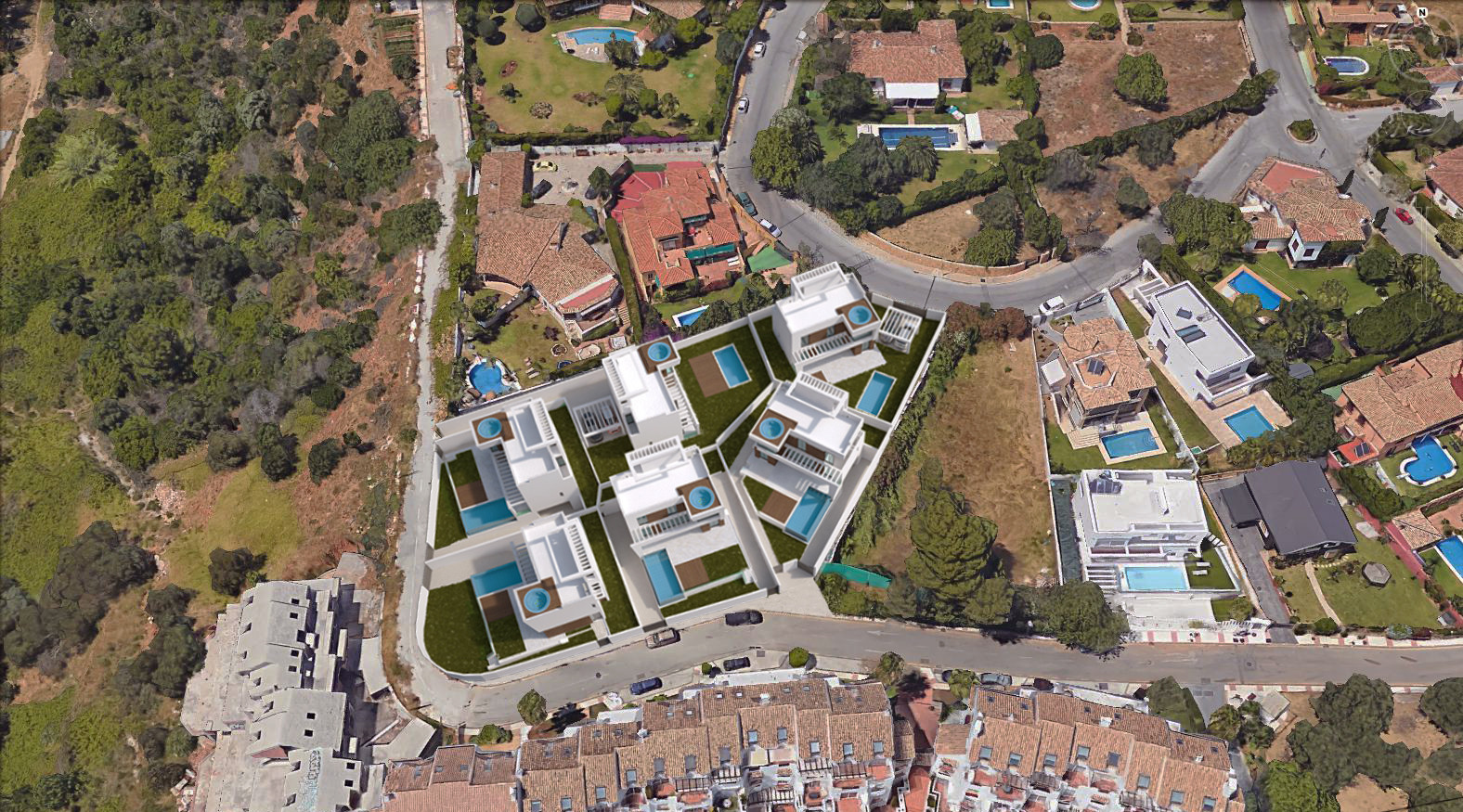 Terreno para la construcción de 6 villas independientes en Marbella - mibgroup.es