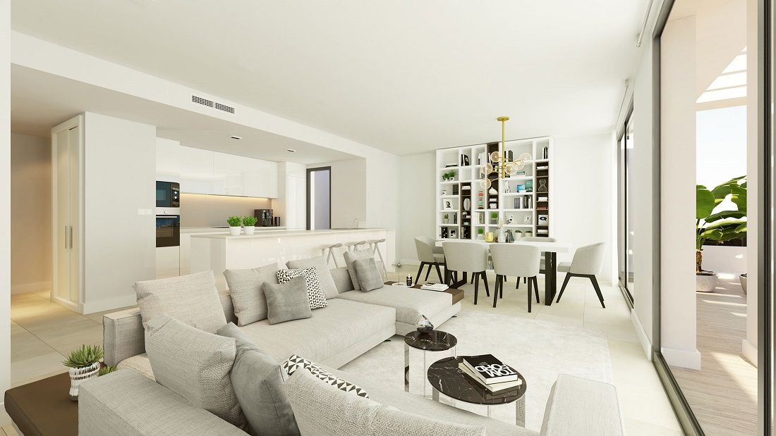 Двухспальная квартира в бутик комплексе в Эстепоне - mibgroup.es