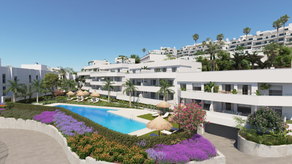 New build 2 bedrooms on the new golden mile Cancelada - mibgroup.es