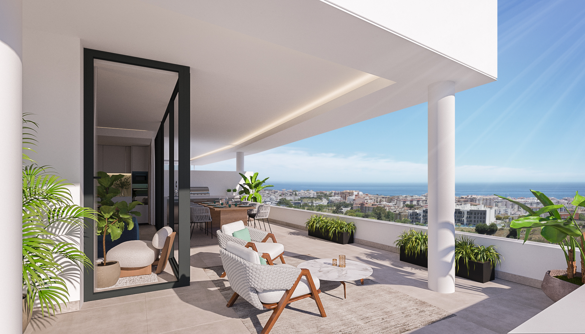 Amplio apartamento de 4 dormitorios y 3 baños con vistas panorámicas al mar - mibgroup.es