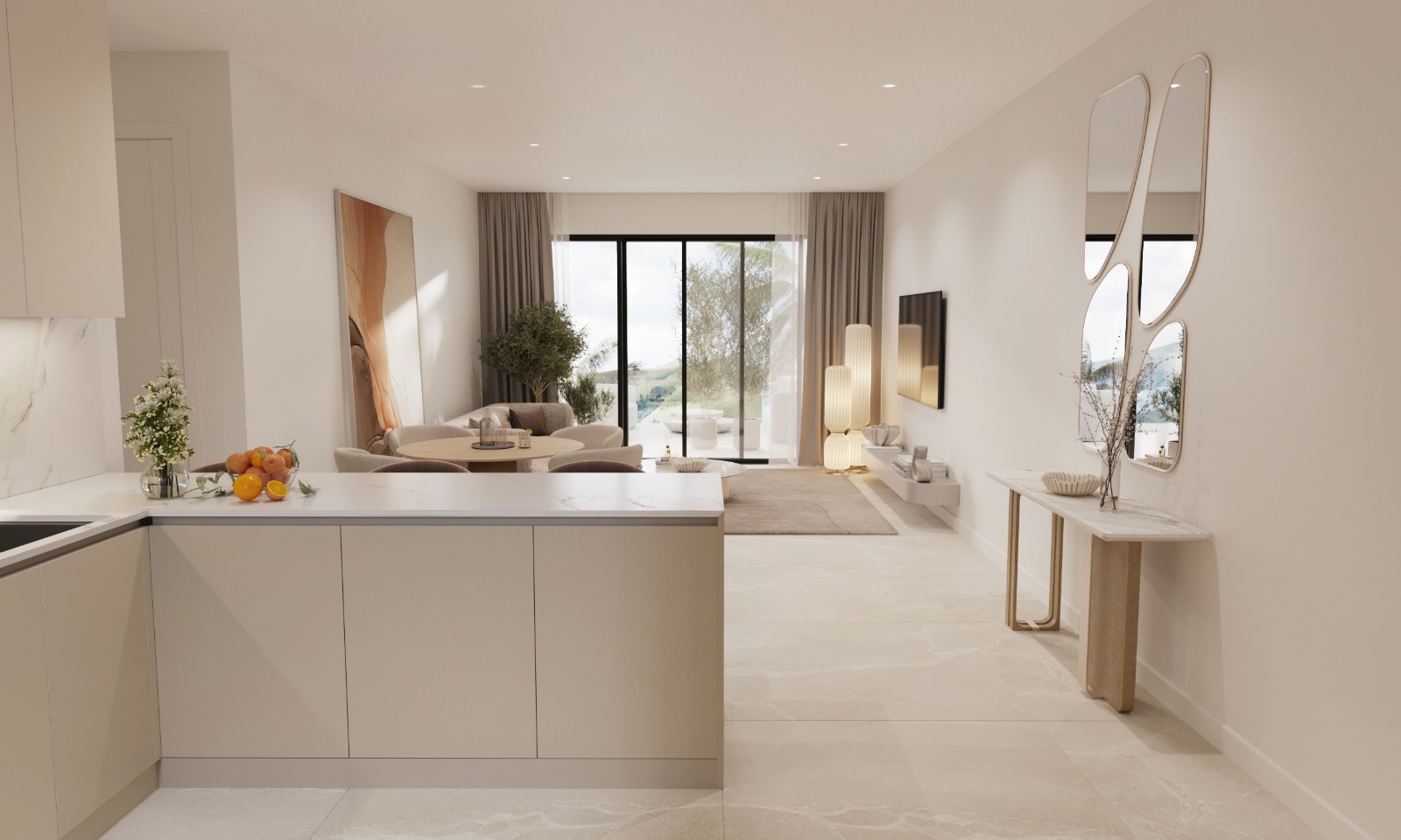 Apartamento moderno de 2 dormitorios y 2 baños en complejo cerrado cerca de la naturaleza - mibgroup.es