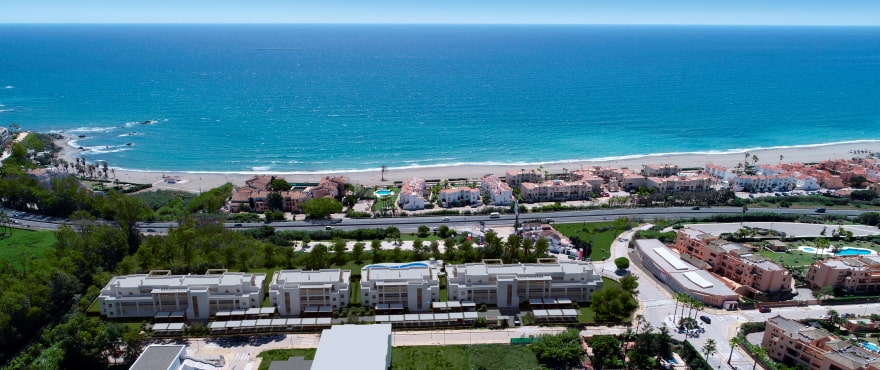 Современные апартаменты в Casares Playa с видом на море и террасами - mibgroup.es