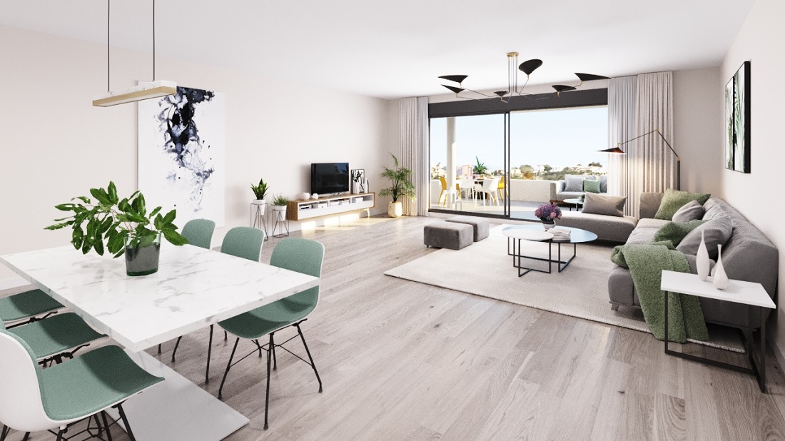 Двухспальная квартира в гольф полях Эстепоны - mibgroup.es